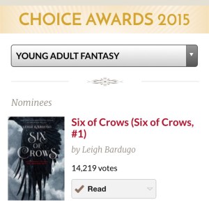 goodreads six of crows