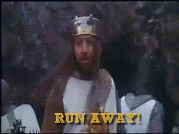 monty python run away