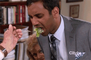 parks and rec eat salad